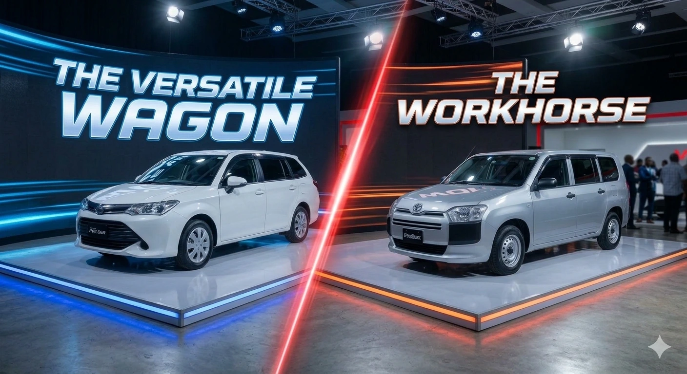 Toyota Fielder and Toyota Probox comparison
